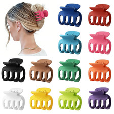 12Pcs Hair Clips for Women 1.8 Inch Small Claw Clips for Thin Hair Medium Hair C