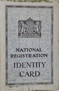 National Registration Identity Card 7 February 1946 Onwards