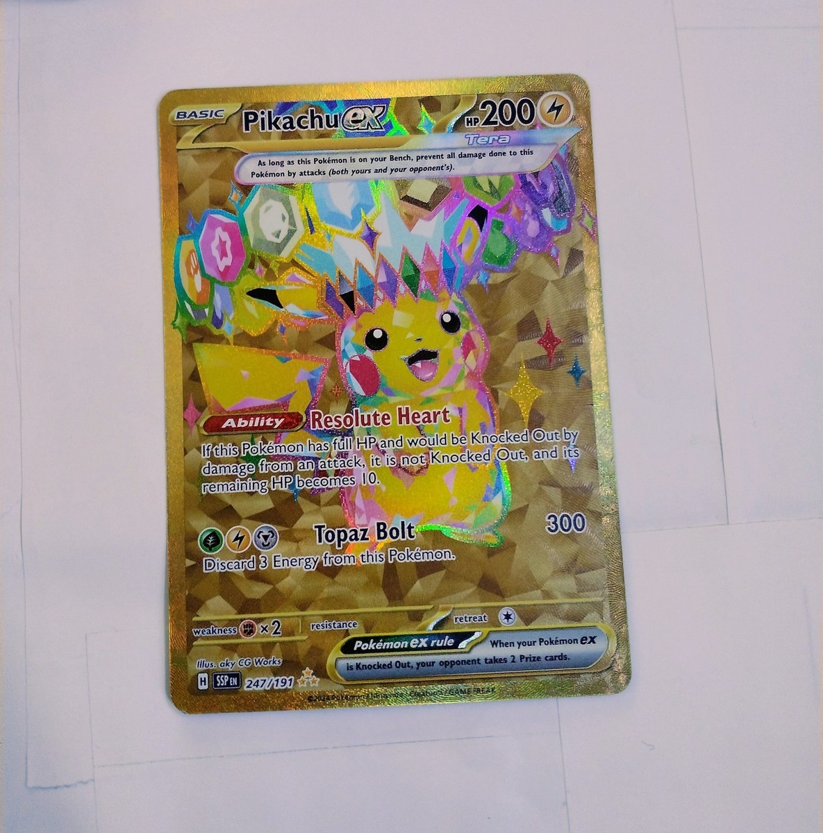 247 191 pokemon card Pikachu EX 247 191 (Graded) Case main image 0