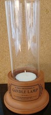 HENRY WATSON TERRACOTTA  CANDLE LAMP WITH GLASS... RARE ITEM