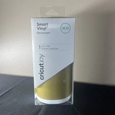New Cricut Joy Smart Vinyl Permanent 5.5" x 120"  (10ft) Roll Glossy Gold