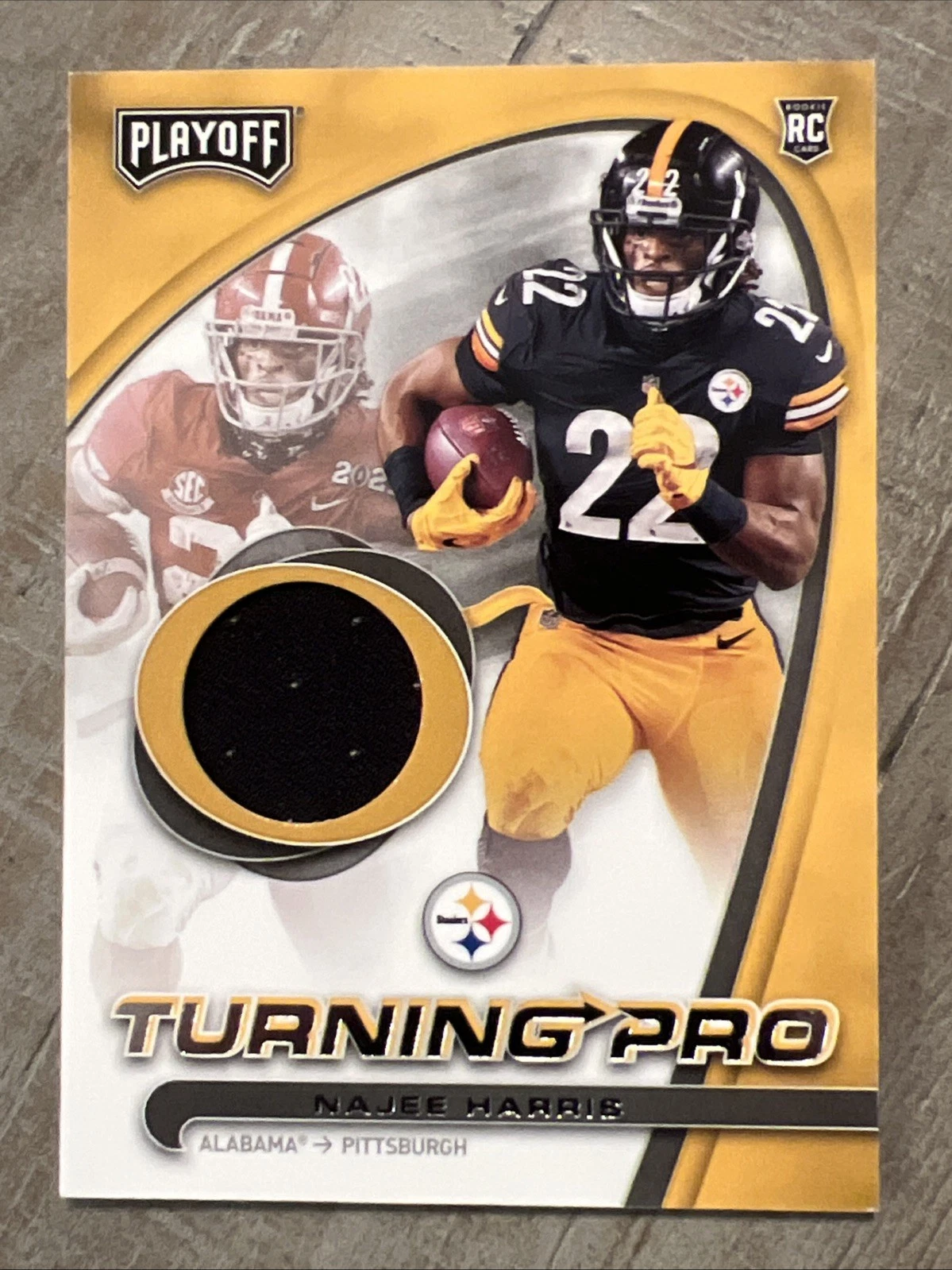 Najee Harris Panini Playoff Turning Pro Memorabilia #TPNHA Base