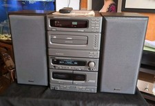 Denon D-C30 Component HiFi 6 Disc Double Cassette Player Speakers Read R162