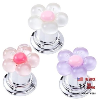 3pcs Push Start Button Cover - Resin Flower Car Engine Start Button Cover - Cute