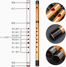 Japanese Yamamoto Shinobue Bamboo Flute 7-tone Black