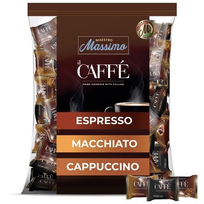 Maestro Massimo Assorted Coffee Hard Candy - 3 35.2 Ounce (Pack of 1), Brown