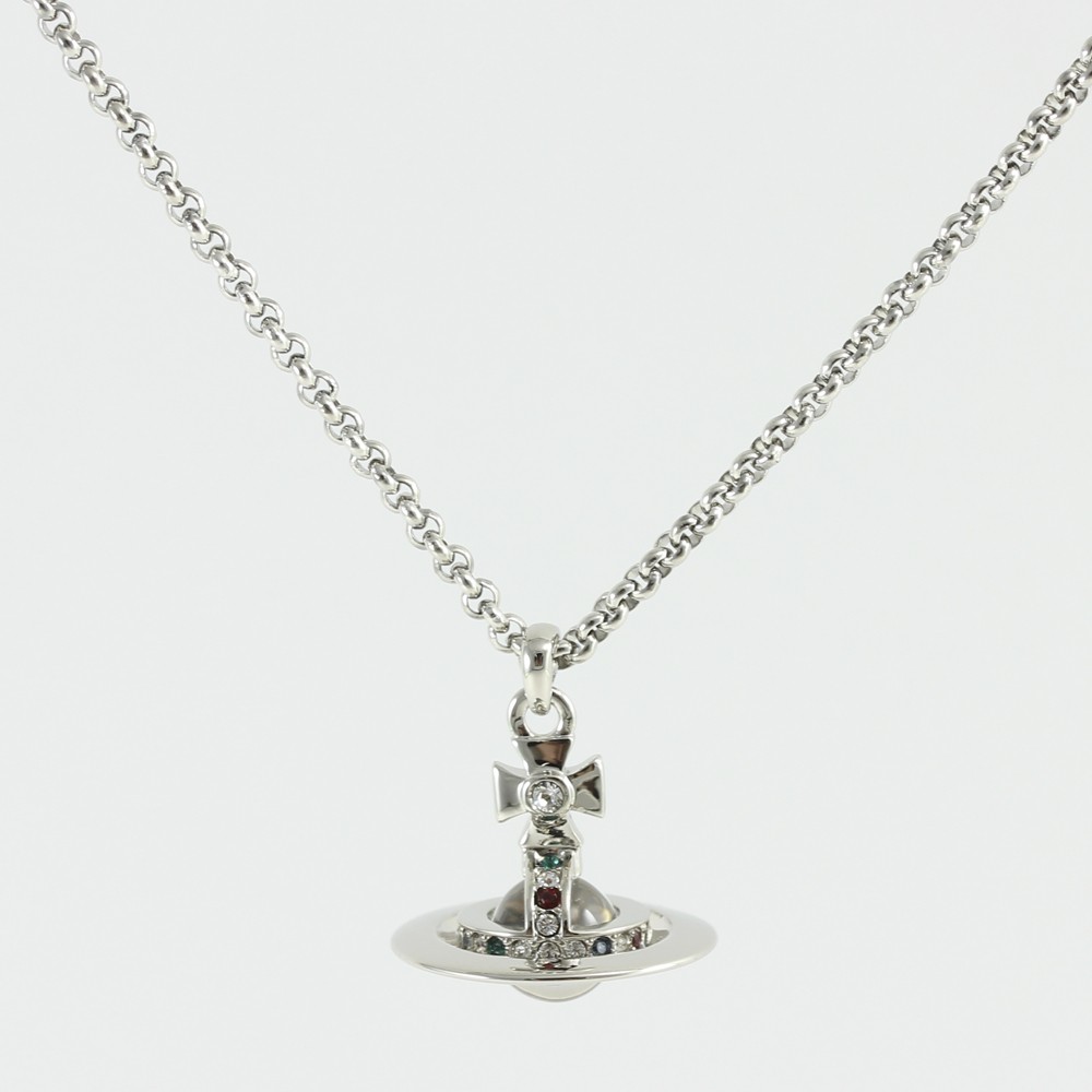 Vivienne Westwood 63020098-02P019 NEW PETITE ORB necklace silver 63020098/02P019