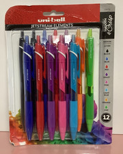 uni-ball Jetstream Elements Assorted Colors Retractable Ballpoint Pens 1.0mm Med