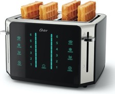 4-Slice Toaster Touch Screen Stainless Steel Digital Timer 6 Shade Settings