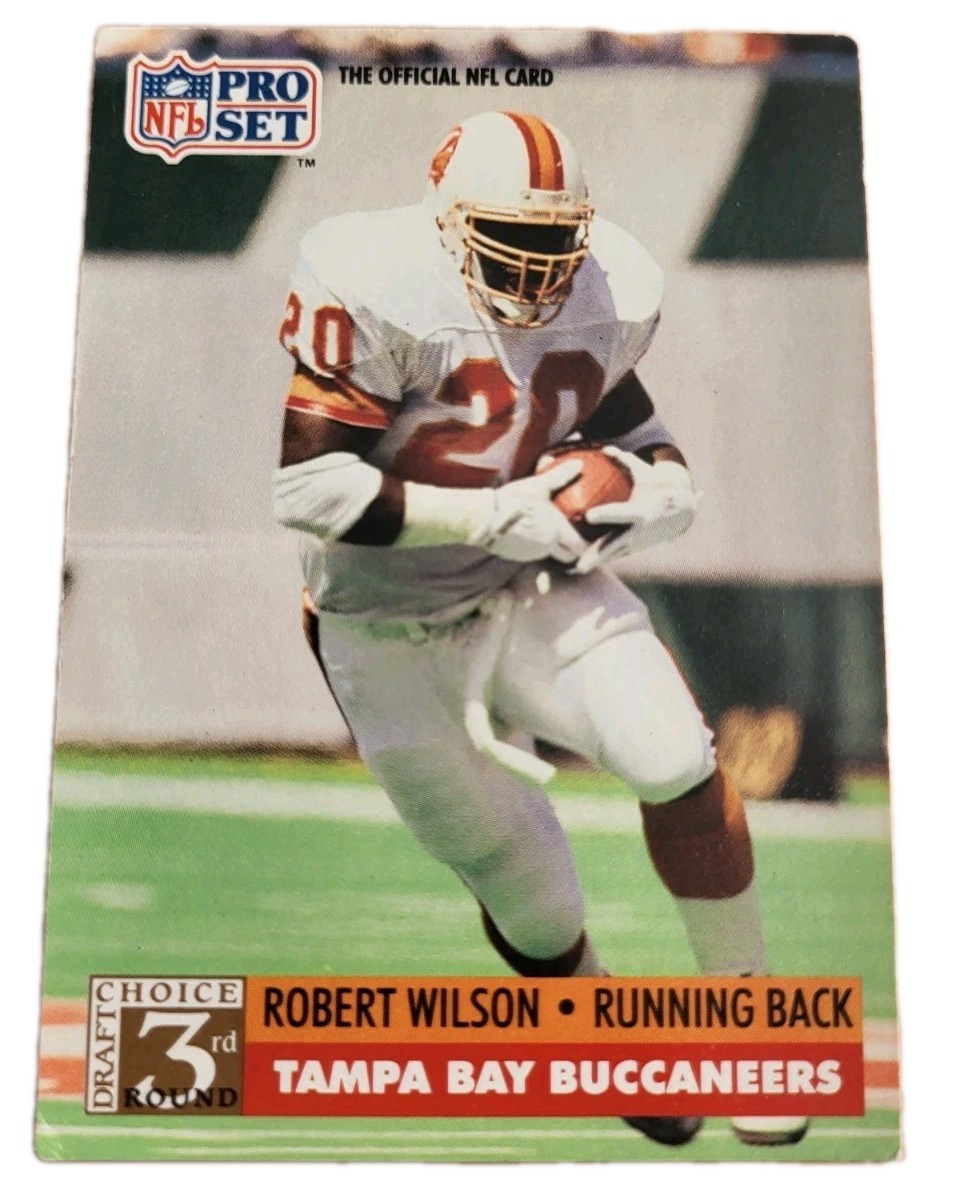 1991 NFL Pro Set Robert Wilson Rookie 809 Tampa Bay Buccaneers Football Card (P0