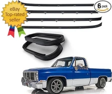 Front Door Window Weatherstrip Kit,Molding Sweep Felt Trim Seal & Run Channel Se