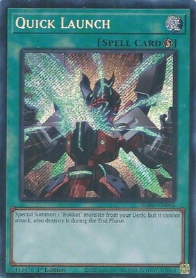 Quick Launch (Secret Rare) Secret Rare Rarity Collection 5 RA05-EN062 NM 1st Edi