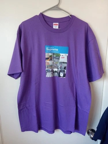 T shirt violet Supreme Verify FW20 taille XL