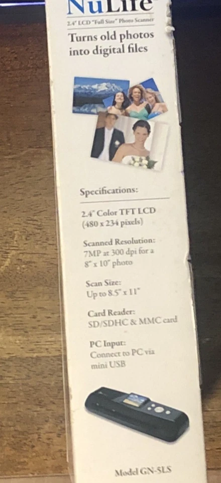 GiiNii NULIFE PHOTO SCANNER, 2.4" LCD "Full Size" Photo Scanner GN-5LS TESTED - Image 4 of 4