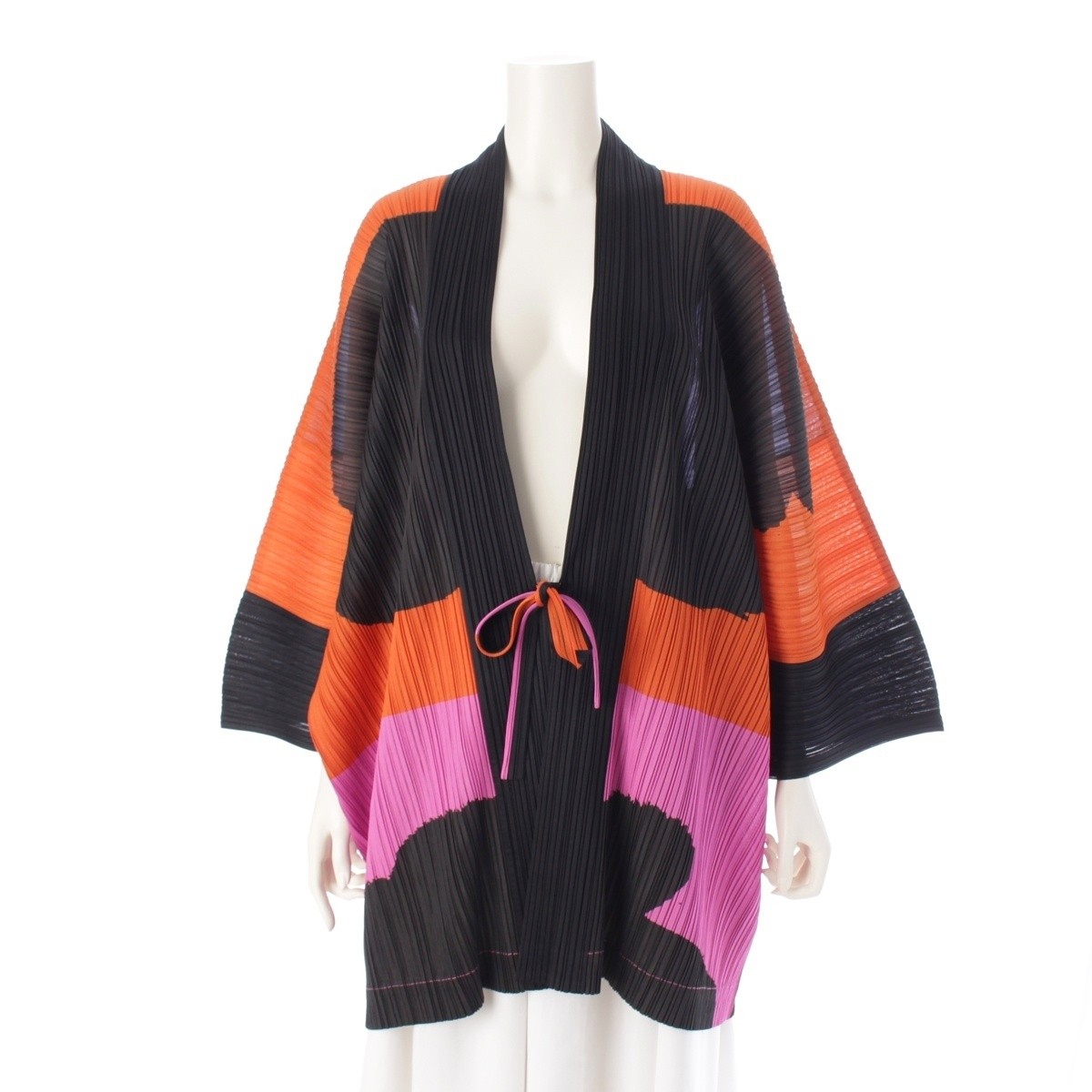ALTRA Cappotto ISSEY MIYAKE IKKO TANAKA FUTOI KIGO Haori PP61 JA523 multicolore 3