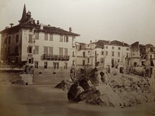 Collapse of the New Bridge after flood, Verona, albumin photo, 1882