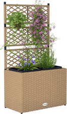 Fioriera  Con Traliccio 2 Vasi per Piante 22L Giardino Balcone Patio Terrazzo Es