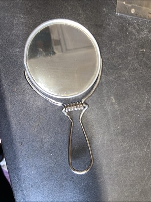 Double Sided Makeup Magnifying Mirror Desktop Stand Wall Hanging Handheld Used