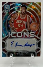 Elvin Hayes 2023-24 Panini Spectra Icons Astral Prizm Auto /49! Houston Rockets