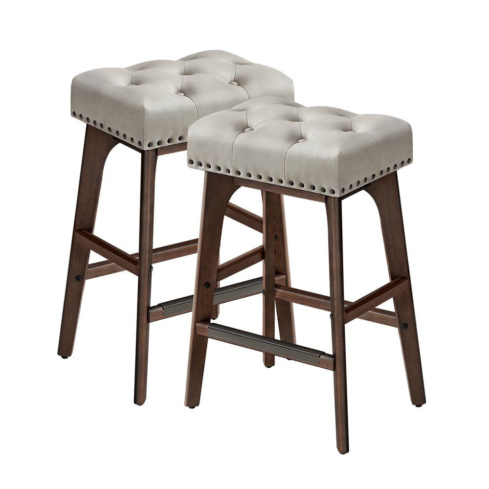 Барные стулья VASAGLE набор из 2-х барных стульев высотой с стойку обитых тканью Alicio 22190₽