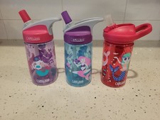 Set Of 3 - Mermaids CamelBak Eddy Kids Spill Proof Water Bottle 12oz