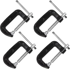 2 Inch C-Clamp Set, Heavy Duty Steel C Clamp Industrial Strength C Clamps for Wo