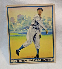 Vintage Play Ball Baseball Card #53 Luke Hot Potato Hamlin used
