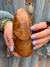 Golden Healer Quartz Free Form Crystal Pillar ~ Large 2 lb. 12 oz. ~ 6" Tall ~ 