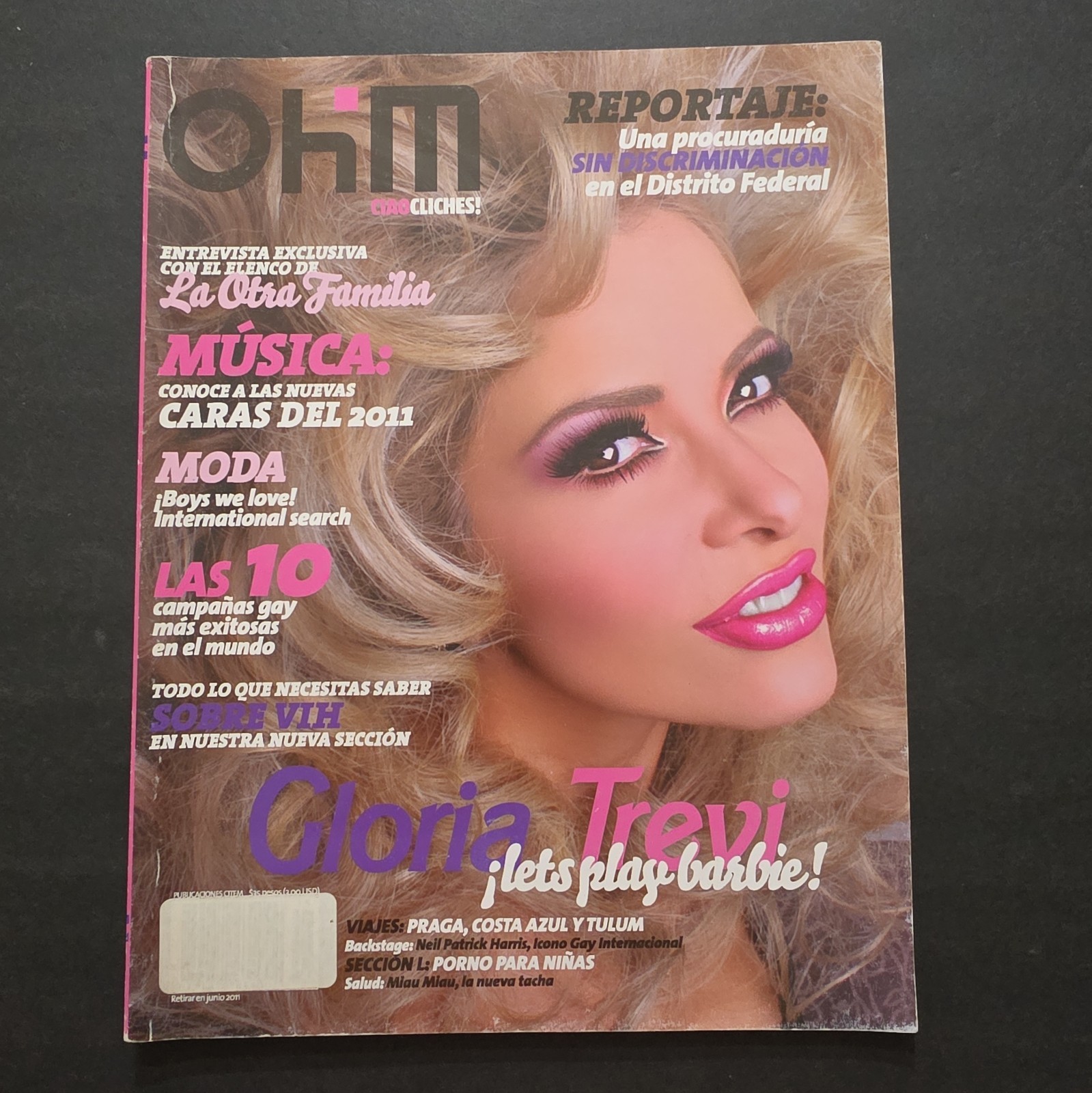 Gloria Trevi Jorge Salinas Luis Roberto Guzman Ana Serradilla OHM Magazine