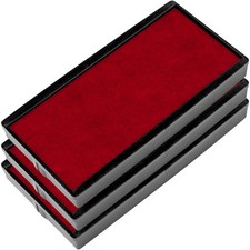 3 PCS Red E/40 Replacement Pad For 2000 Plus Printer 40 Water Based Ink Stamp