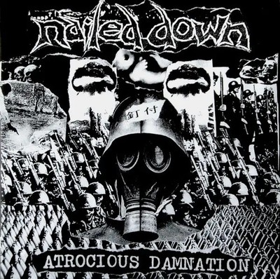 Nailed Down Atrocious Damnation Vinyl Single 10inch NEAR MINT Ecocentric Reco