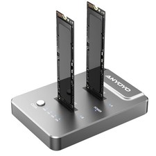 M.2 Duplicator Dual-Bay Offline Clone,USB C to NVME Docking Station M.2 M03