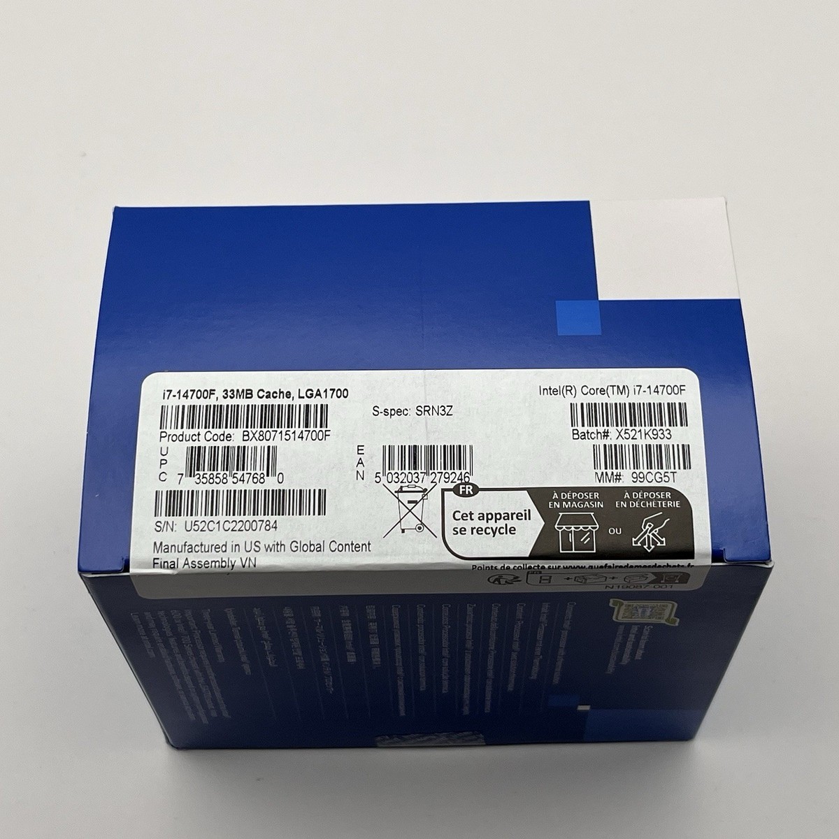 CPU Intel Core i7-14700F CPU BOX Amazon.com: Intel Core i7