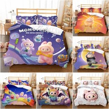 2025New Toy Figurine⭐Labu⭐Kids' Bedding Set Duvet Cover Pillowcase Single Double