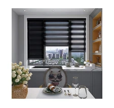 Changshade Cordless Zebra Blinds / Shades（35" W×72" H,Black）