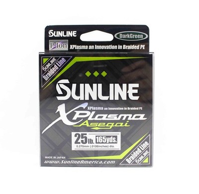 Sunline P.E Line Asegai Xplasma 165yds P.E 2.5 25lb Dark Green (6841)