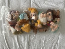 Vintage Disney 7 Dwarfs Mini Bean Bag Plush Set/ORIGINAL UNOPENED BAG/Item 16080