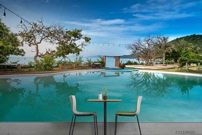 3D Sky Swimming Pool Landscape Wall Murals Wallpaper Murals Wall Sticker