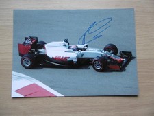 Romain Grosjean "Haas Racing" autograph signed 20x30 cm picture