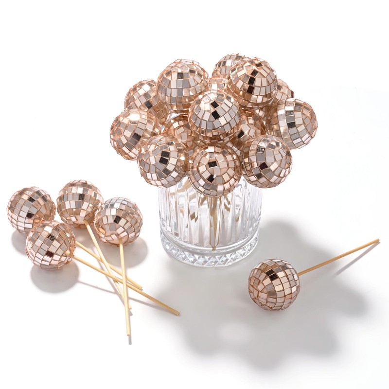 AplusChoice 20PCS 1.6" Small Disco Ball Mirror Mini Hanging Events Wedding Party