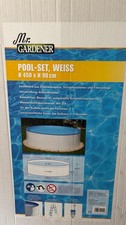 Mr. Gardener Pool-Set Rund 450x90 cm Weiß mit Filteranlage & …