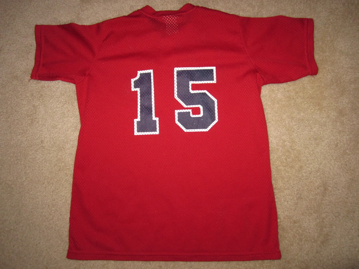 Youth Boston Red Sox Dustin Pedroia #15 Navy Replica Alternate Jersey