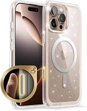 Slim Glitter Back Case w/ Capture Button Cover HOT For iPhone 16 Pro /16 Pro Max