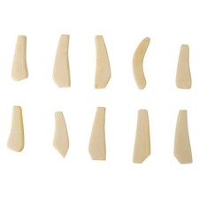 Ten 10 Assorted Random REPLICA Water Buffalo Teeth Bone Pendants with Hole