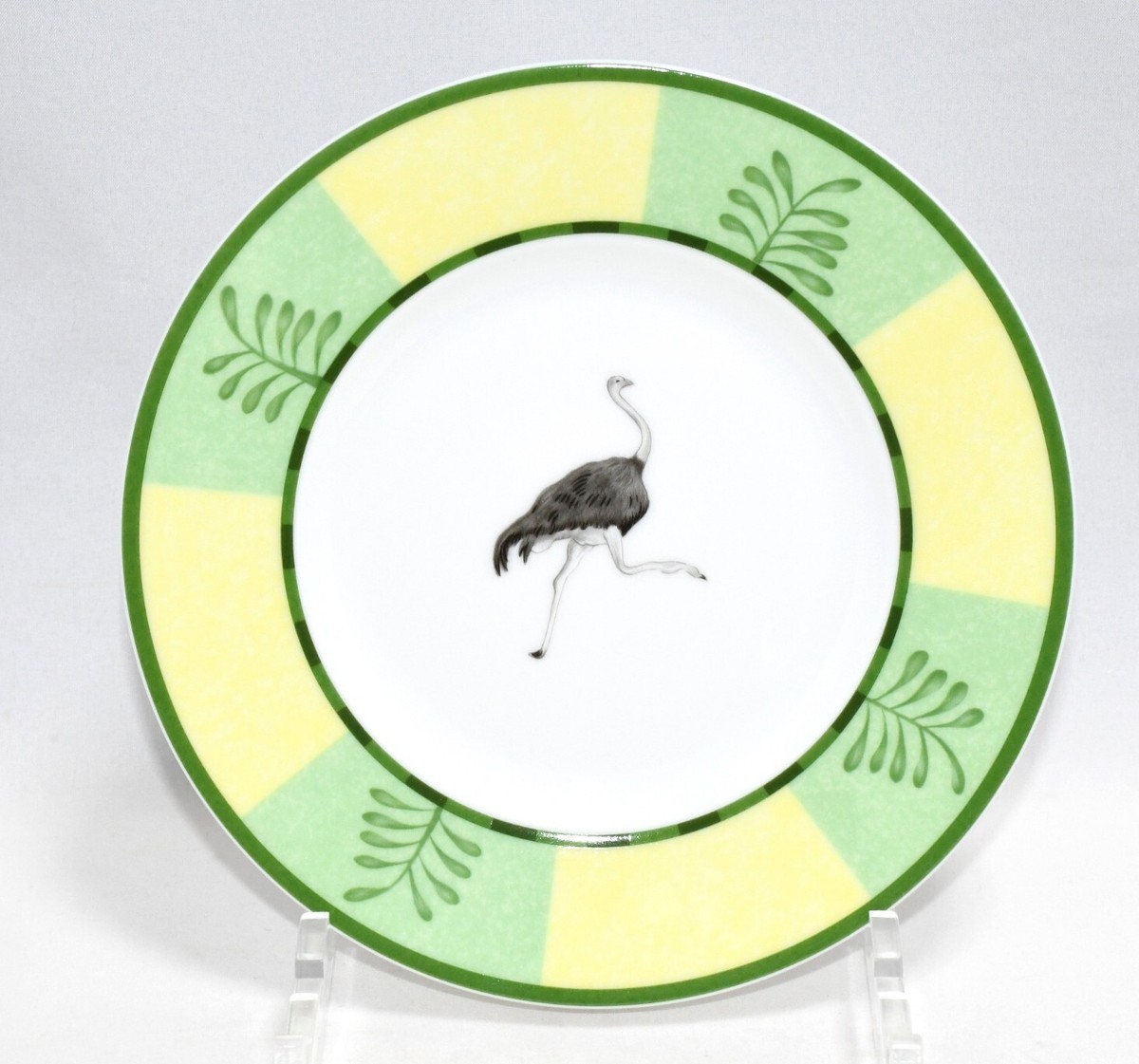 Hermes Africa Bread Plate 16 cm green porcelain cake dessert Hermes Africa Bread Plate 16 cm green porcelain cake dessert