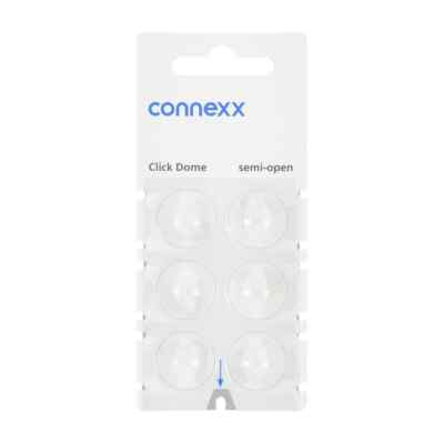 1 pack - Signia (Siemens) Connexx Click Dome Size SEMI-OPEN, 6 domes per pack!
