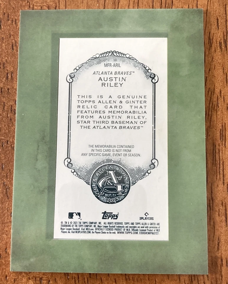 2022 Topps Allen & Ginter - Alex Bregman - Framed Mini Relic HOUSTON ASTROS - Image 2 of 2