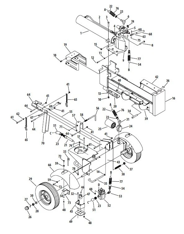 Divisor de troncos MTD 781-0351 Gib Shoe Shuttle barra de desgaste cojinete de empuje 5/8" cuadrado x 2" Foto 3 de 4