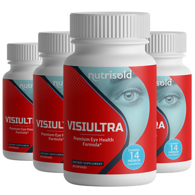 VisiUltra Premium Eye Health Formula Visi Ultra 4 Bottles 240 Capsules