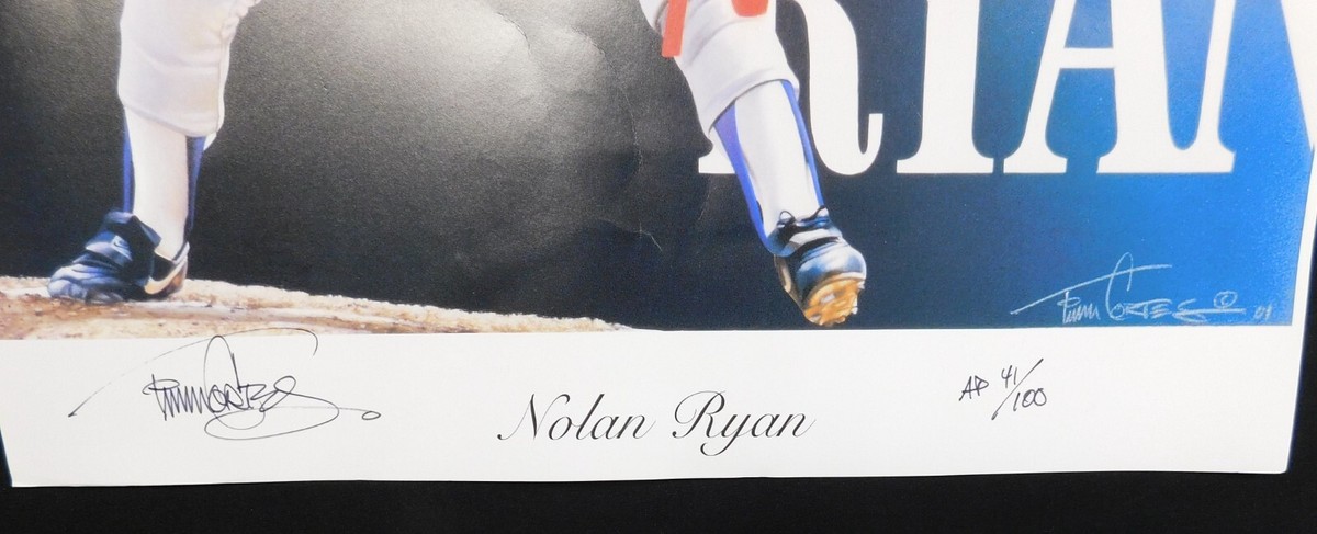 Nolan Ryan Poster Number 41/100 17x13 | eBay